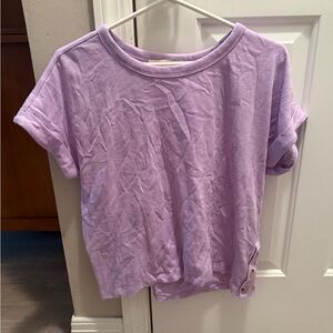 LOFT Light Purple Short Sleeve Tee